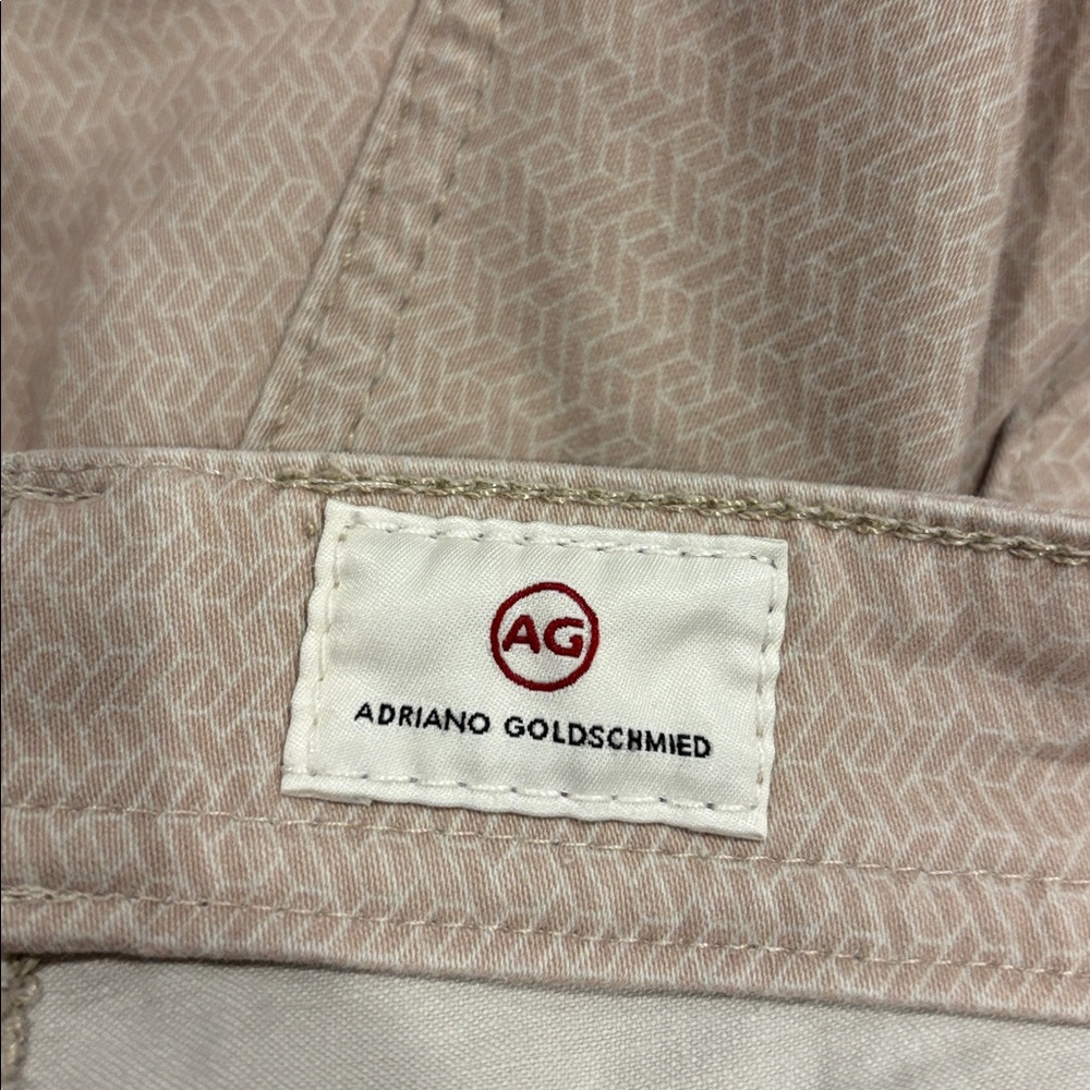 Men's Adriano Goldschmied Everett slim straight white herringbone Pants 35 x 32 - Picture 6 of 9